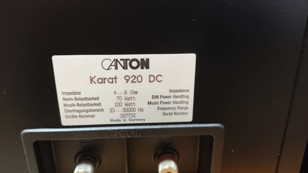 Canton Karat 920 DC