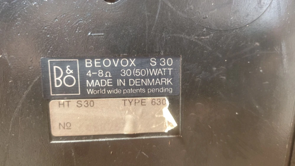Bang & Olufsen Beovox S30